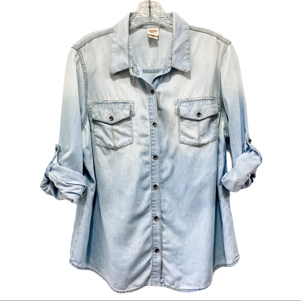 Mossimo Chambray Long Sleeve Shirt XL